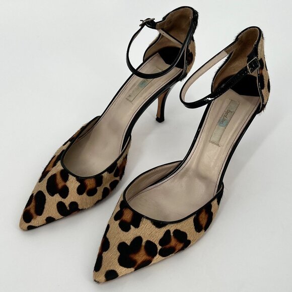 Boden Womens Cheetah Print Pointed Toe Heels Tan Black Size US 10.5 EU 42 - Picture 1 of 9